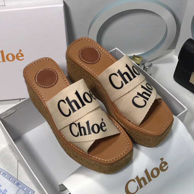 Chloe Womens Shoes Mule Slides Sandals Slippers Luxury Brand with Original Box Summer Design Whatapp