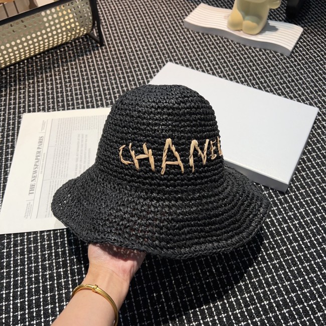 Chanel Womens Hats Luxury Brand Bucket Hat Straw Hat with Original Box