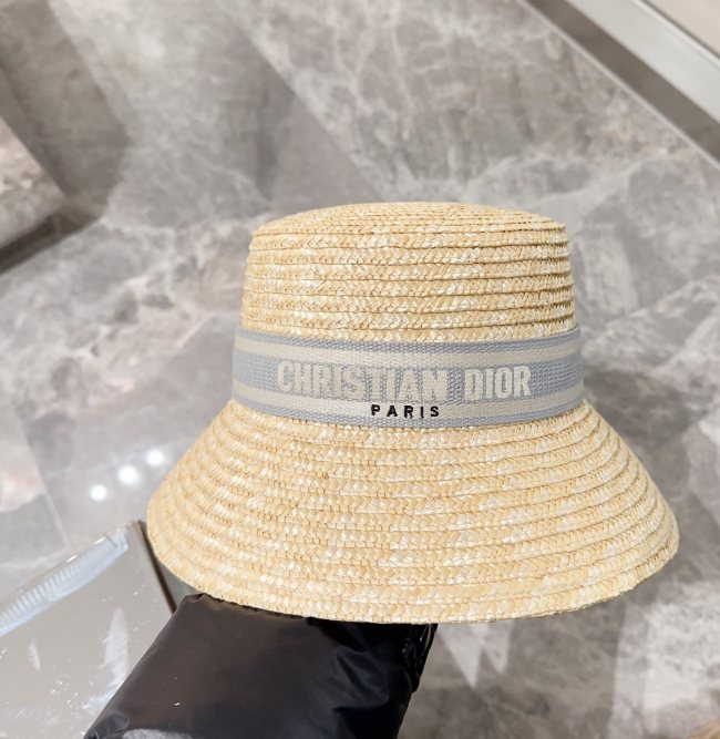 Dior Womens Straw Hat Luxury Brand Design Dior Cap Bucket Hat with Original Box