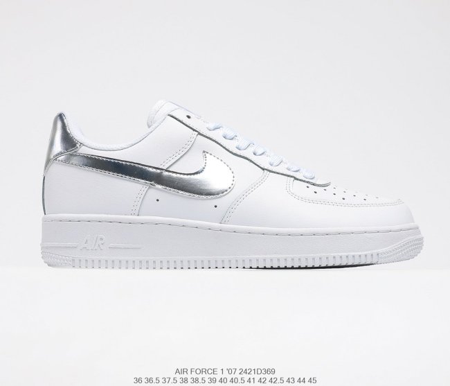 Nike Air Force 1 Low Trainers In White Blue Sneakers Men Womens Shoes 2421D369 Whatapp