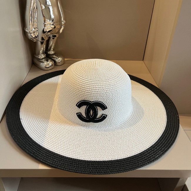 Chanel Womens Hats Luxury Brand Straw Hat with Original Box