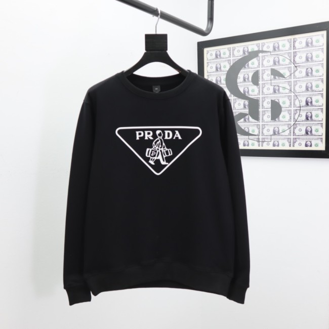 Prada Women Mens Long Sleeve T Shirts Sweatshirt Luxury Brand Mens Sweatshirts Whatapp