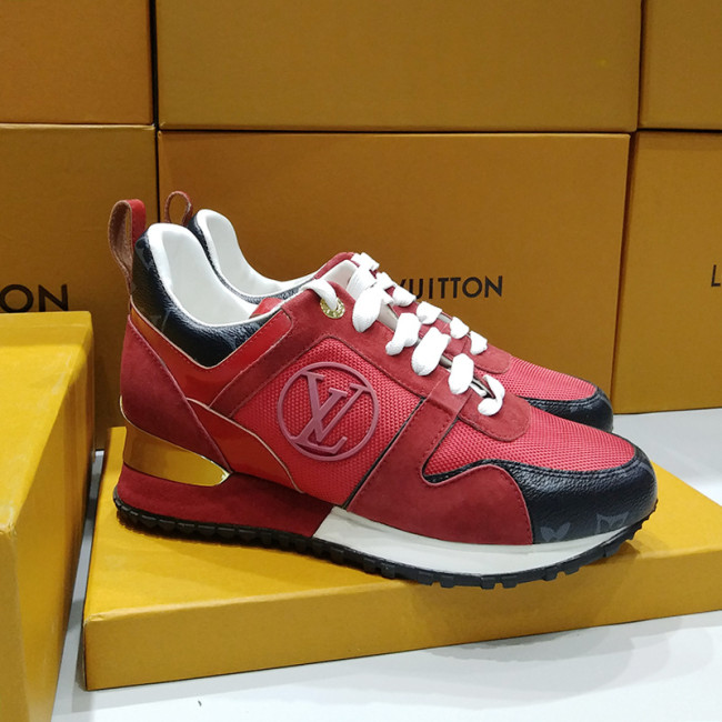 Louis Vuitton Women Shoes Sneakers Luxury Brand Lace-Up Run Away Sneaker with Original Box Whatapp