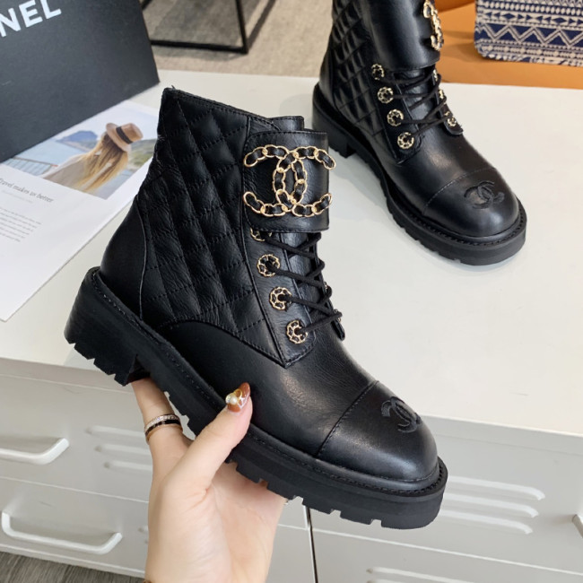 Chanel Women Shoes Boots Luxury Brand Design Leather Ankle Fashion Boots for Winter Whatapp