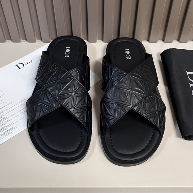 Dior Men Shoes Sandals Luxury Brand Fashion DIOR AQUA SANDAL Black Dior Oblique Jacquard with Original Box 3SA135ZSA_H969 Whatapp