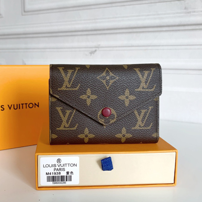 Louis Vuitton Womens Bags Wallets Clutch Luxury Brand Fashion Type Monogram VICTORINE WALLET with Original Box Whatapp