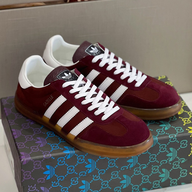 Gucci Adidas Gazelle Mens Shoes Sneakers Luxury Brand Men's GG sneaker with Original Box Whatapp