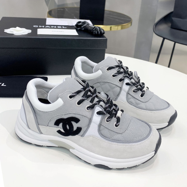 Chanel Women Shoes Sneakers Lace-Up Design Luminous Luxury Brand Sports Shoes with Original Box Whatapp