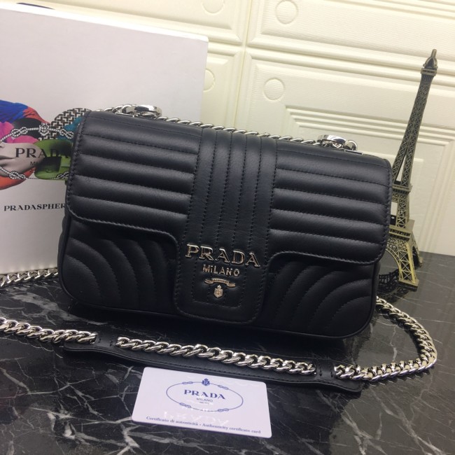 Prada Womens Bags Shoulder Messenger Bags Luxury Brand Leather Prada Diagramme Bag 1BH083_2D91_F0633_V_IOI with Original Box Whatapp