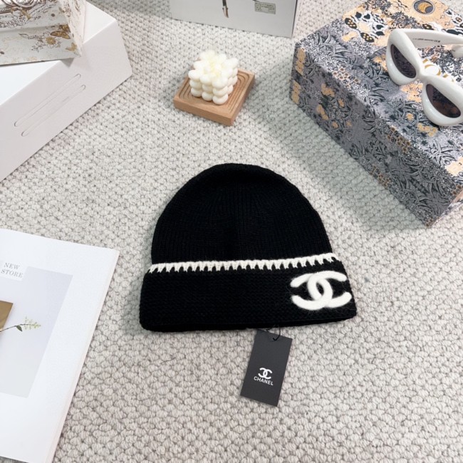 Chanel Womens Hats Luxury Brand Knit Hat with Original Box