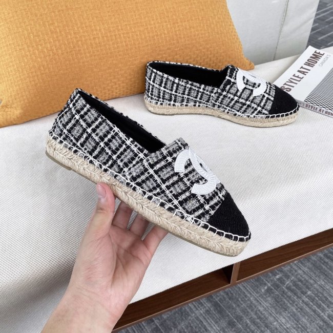 Chanel Women Shoes Fashion Espadrille Luxury Brand Casual Shoes for Women ESPADRILLE with Original Box Espadrilles Whatapp