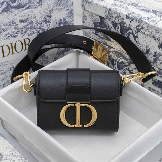 Dior Womens Bags Crossbody Bags 30 MONTAIGNE BOX BAG Black Box Calfskin Whatapp