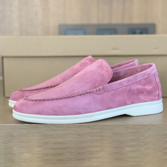 Loro Piana Womens Shoes Loafers Casual Design Luxury Brand Fashion Shoes for Women with Original Box Pink Whatapp