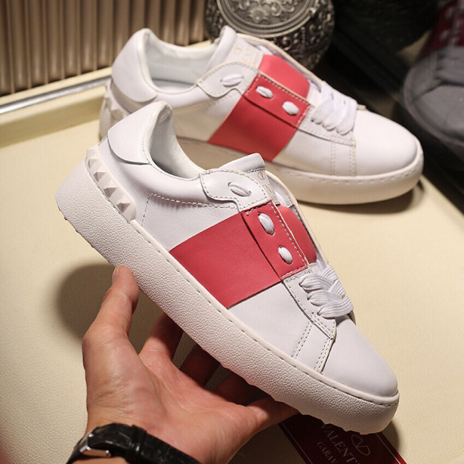 Valentino Garavani Open Sneaker With Metallic Band Mens Shoes Luxury Brand with Original Box Whatapp