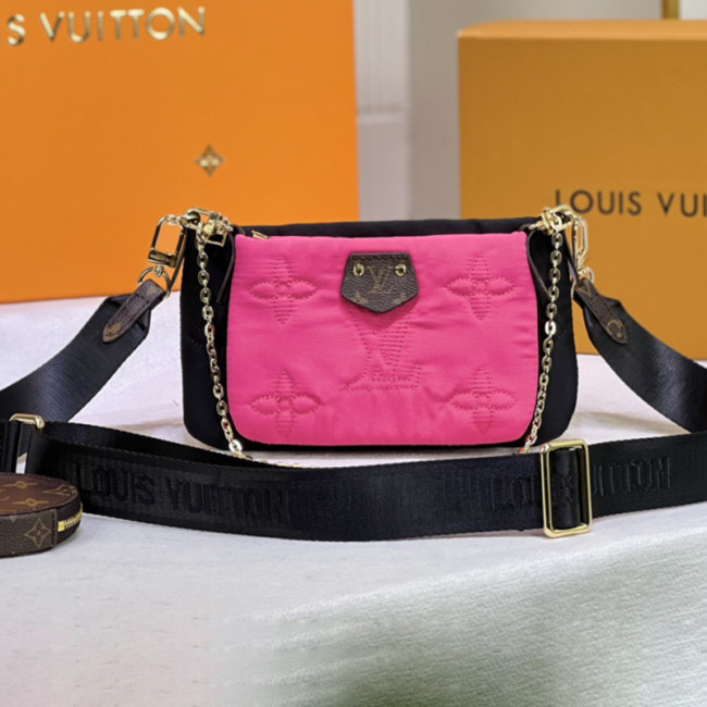 Louis Vuitton Womens Bags Clutch Wallets Luxury Brand Fashion Shoulder Bags Multi POCHETTE M57899 Monogram coated canvas with Original Box Whatapp