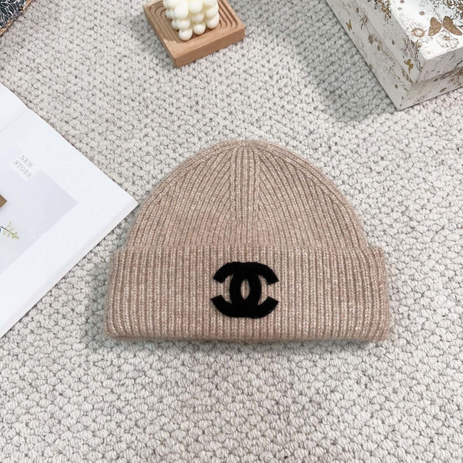 Chanel Womens Hats Luxury Brand Knit Hat with Original Box