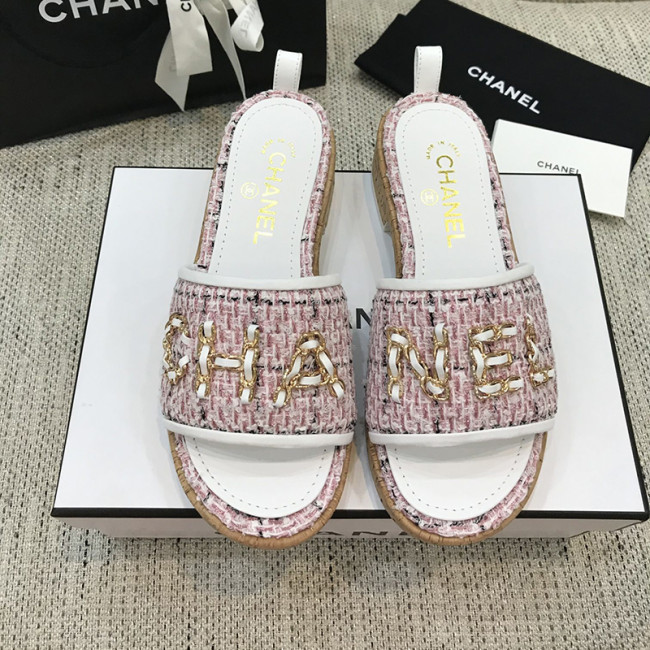 Chanel Womens Shoes Mules Tweed Whatapp