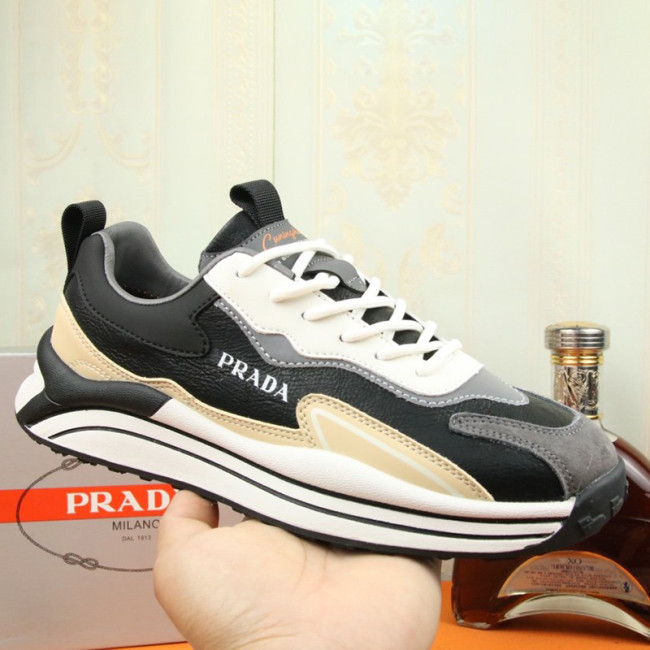 Prada Mens Shoes Sneakers Casual Shoes for Men Luxury Brand Breathable Fashion Sneakers with Original Box Whatapp