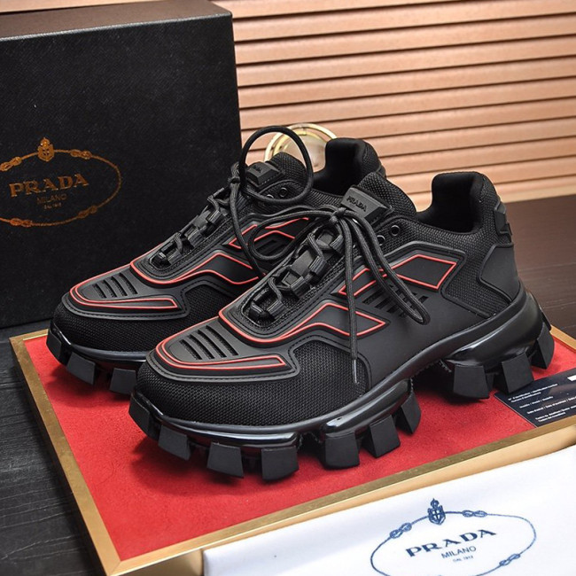 Prada Mens Shoes Sneakers Casual Shoes for Men Luxury Brand Breathable Fashion Cloudbust Thunder Technical Fabric Sneakers with Original Box Whatapp