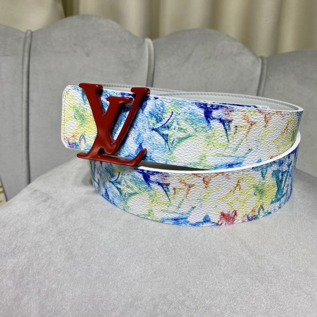 Louis Vuitton Mens Belt Luxury Brand Fashion Men Belts with Original Box LV SHAPE 40MM REVERSIBLE BELT Whatapp