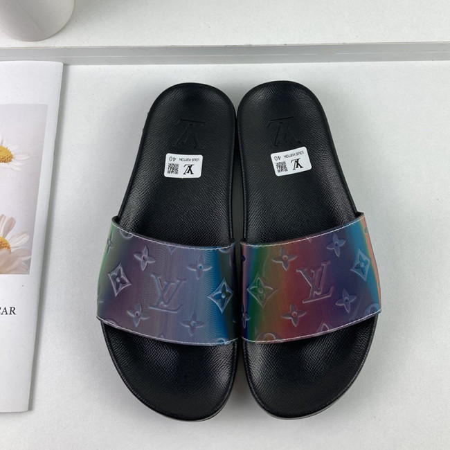 Louis Vuitton Men Shoes Slippers Sandals Flip Flop Luxury Brand WATERFRONT MULE with Original Box Whatapp