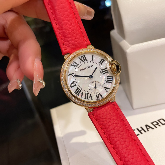 Cartier Womens Watch Luxury Brand Design Fashion Type with Original Box Whatapp