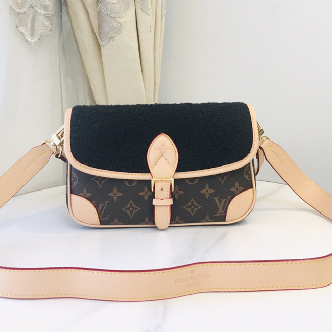 Louis Vuitton Womens Bags Luxury Brand DIANE M45985 Monogram coated canvas with Original Box Whatapp