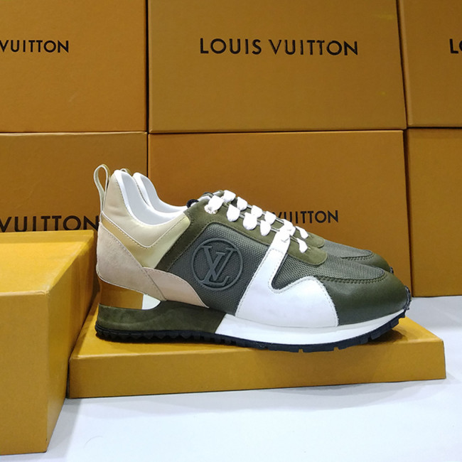 Louis Vuitton Women Shoes Sneakers Luxury Brand Lace-Up Run Away Sneaker with Original Box Whatapp