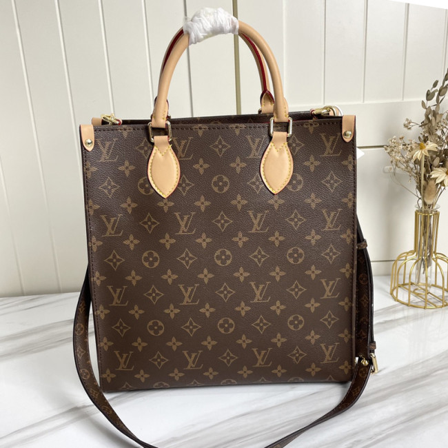 Louis Vuitton Womens Bag Shoulder Messenger Bags Luxury Brand Fashion SAC PLAT PM M45848 Monogram coated canvas Whatapp