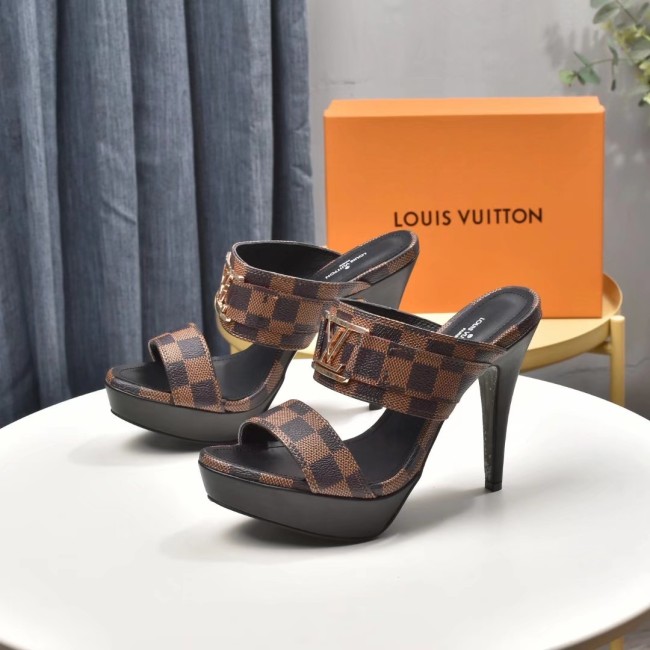 Louis Vuitton Womens Shoes Mule High Heels 12cm Whatapp