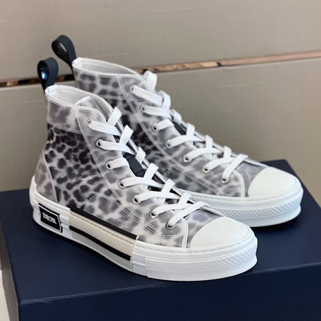 Dior Mens Shoes Sneakers Casual Luxury Brand B23 HIGH-TOP SNEAKER Dior Oblique Canvas with Original Box 3SH118ZMK_H761 Whatapp