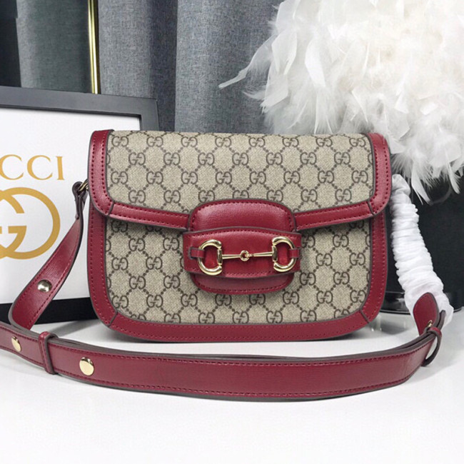 Gucci Womens Bags Shoulder Messenger Bag Luxury Brand Gucci Horsebit 1955 small shoulder bag 602204 92TCG 8561 with Original Box Whatapp