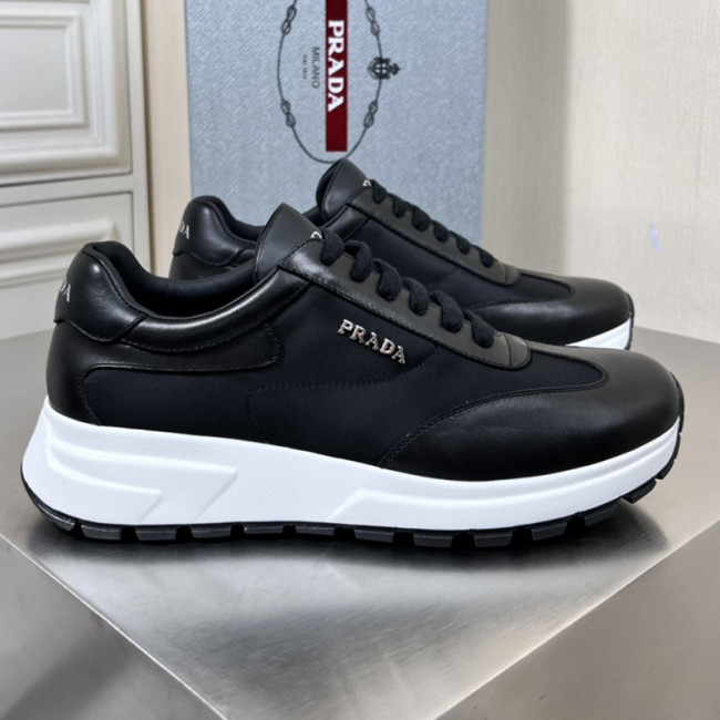 Prada Mens Shoes Casual Luxury Brand Breathable Sneakers with Original Box Whatapp