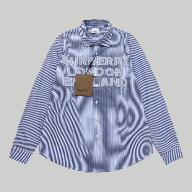 Burberry Women Mens Long Sleeve Shirts Luxury Brand Mens Shirt Top Quality Whatapp