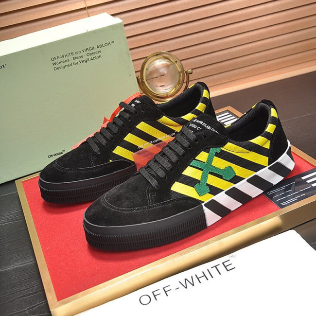 Off-White Men Shoes Sneakers Luxury Brand Low Vulcanized Sneakers Breathable Design Whatapp