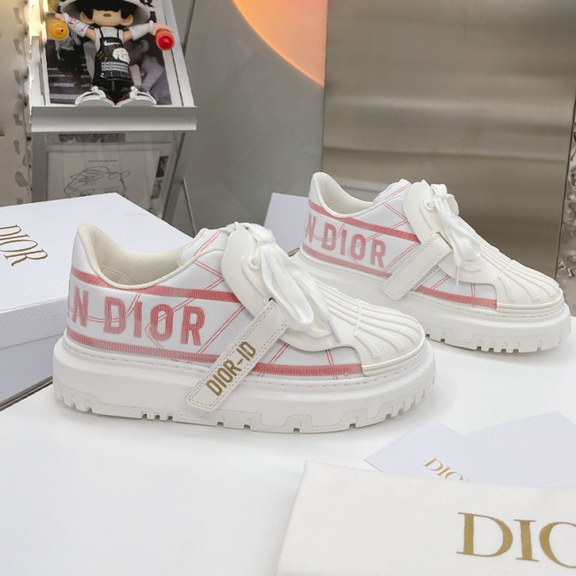 Dior Womens Shoes Sneakers Luxury Brand DIOR-ID SNEAKER Raspberry Gradient and Reflective Technical Fabric with Original Box KCK345RSF_S22V Whatapp