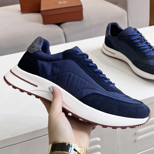 Loro Piana Mens Shoes Sneakers Casual Design Luxury Brand Fashion Shoes for Men with Original Box Week End Walk Casual Shoes Whatapp