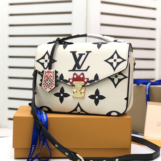 Louis Vuitton Womens Bags Crossbody Bag Pochette Métis Luxury Brand White LV CRAFTY POCHETTE MÉTIS M45384 Whatapp