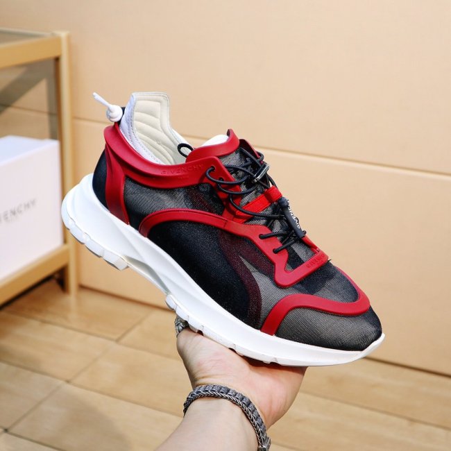 Givenchy Men Shoes Fashion Type Luxury Brand GIVENCHY SNEAKERS IN LEATHER WITH LATEX BAND with Original Box Whatapp