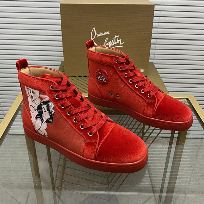 Christian Louboutin Mens Shoes Sneakers Luxury Brand Red Bottom Design Sports Footwears with Original Box Whatapp