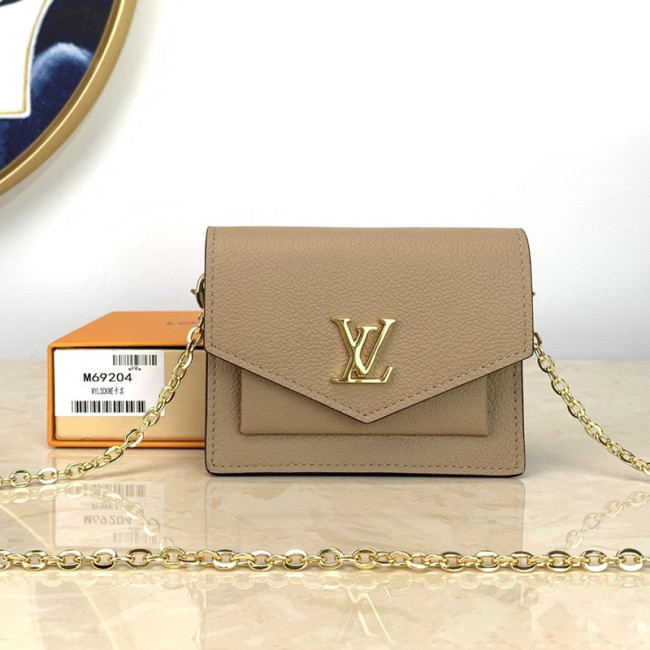 Louis Vuitton Womens Bags Handbags Luxury Brand Fashion Type MINI MYLOCKME CHAIN POCHETTE Greige M69204 Whatapp