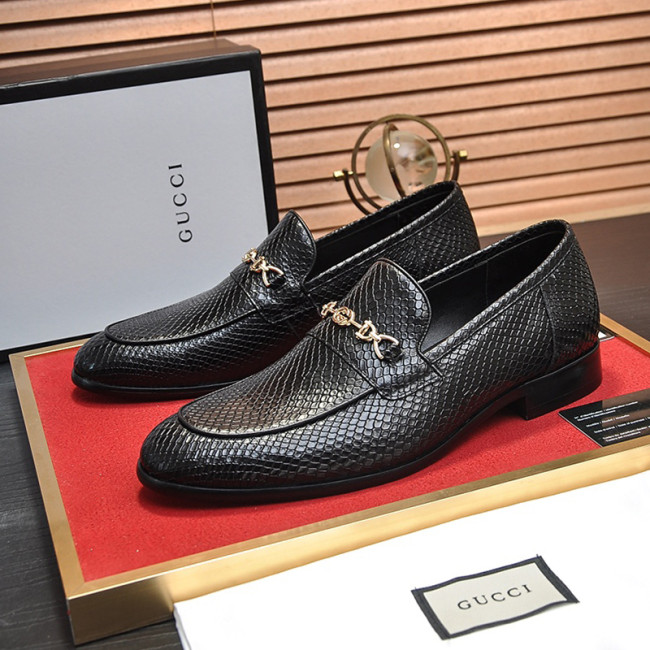 Gucci Mens Shoes Leather Design Luxury Brand Business Dress Shoes for Men with Original Box Whatapp