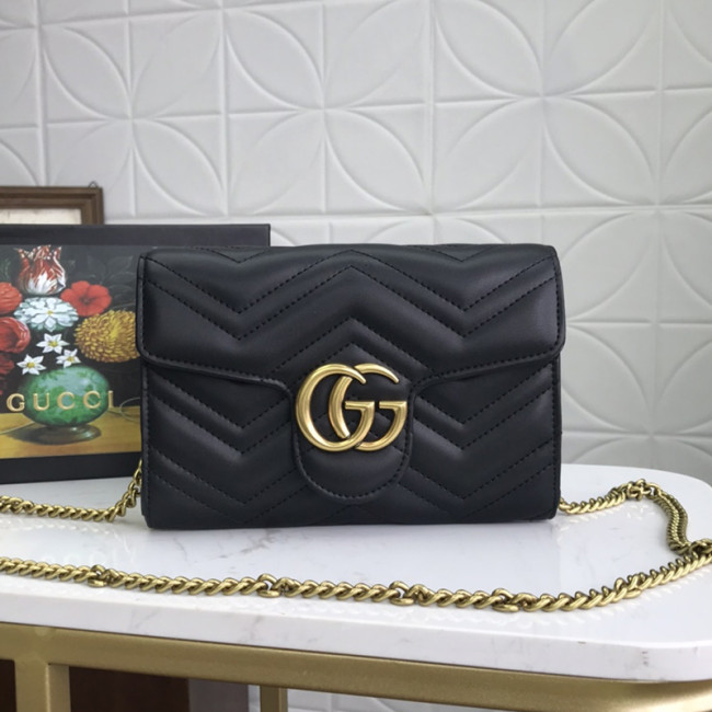 Gucci Womens Bags Shoulder Messenger Bag Luxury Brand GG Marmont matelassé mini bag with Original Box 474575 DTD1T 1000 Whatapp