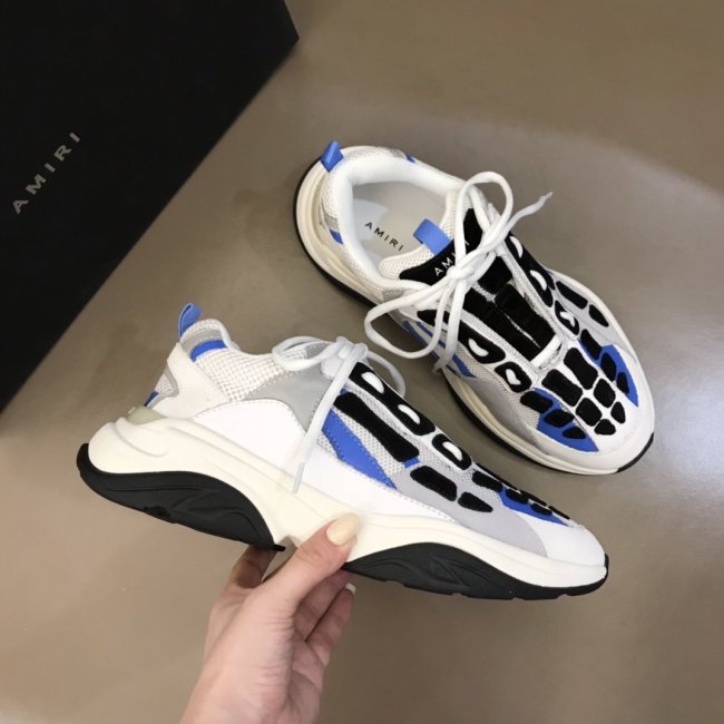 AMIRI Bone Runner low-top lace-up sneakers Men Shoes Sneakers Luxury Brand Design Mens Shoes with Original Box Whatapp