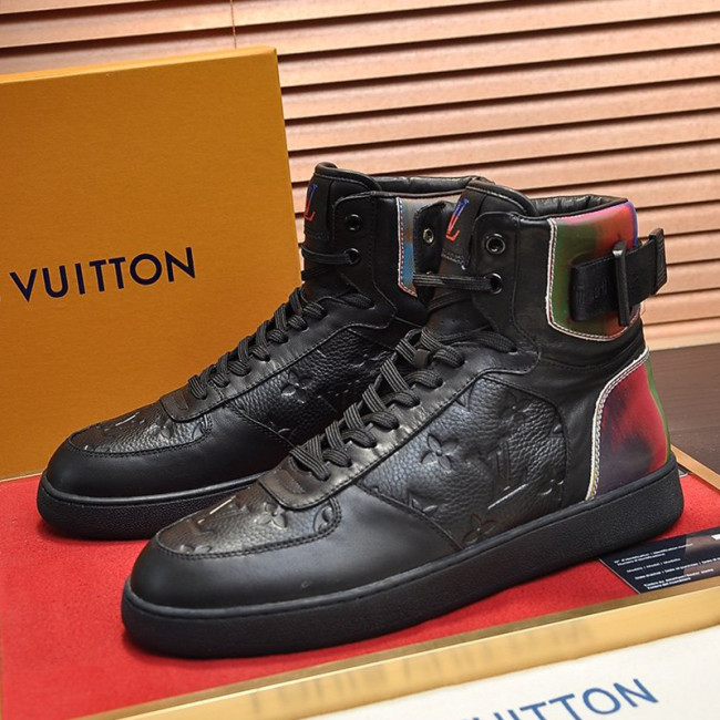 Louis Vuitton Men Shoes Sneakers Casual Luxury Brand RIVOLI SNEAKER BOOT with Original Box Whatapp