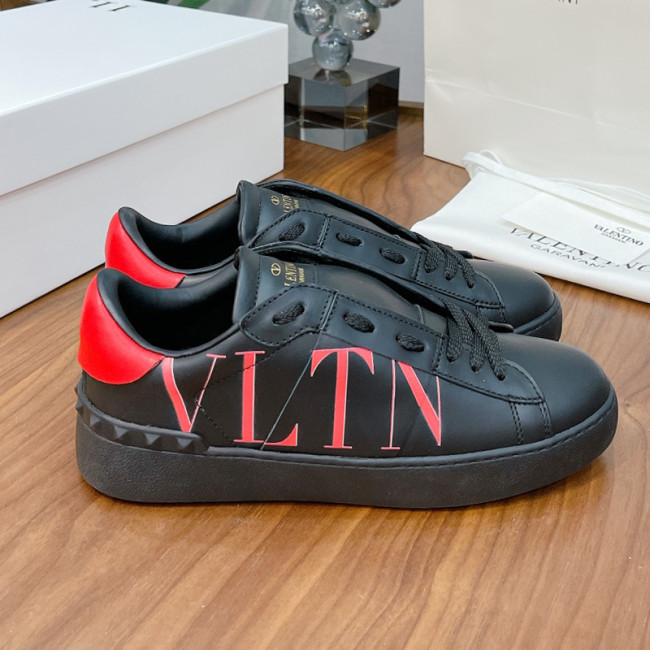 Valentino Men Shoes Fashion Design Luxury Brand OPEN SNEAKER WITH VLTN PRINT with Original Box WY2S0830XZUKR5 Whatapp