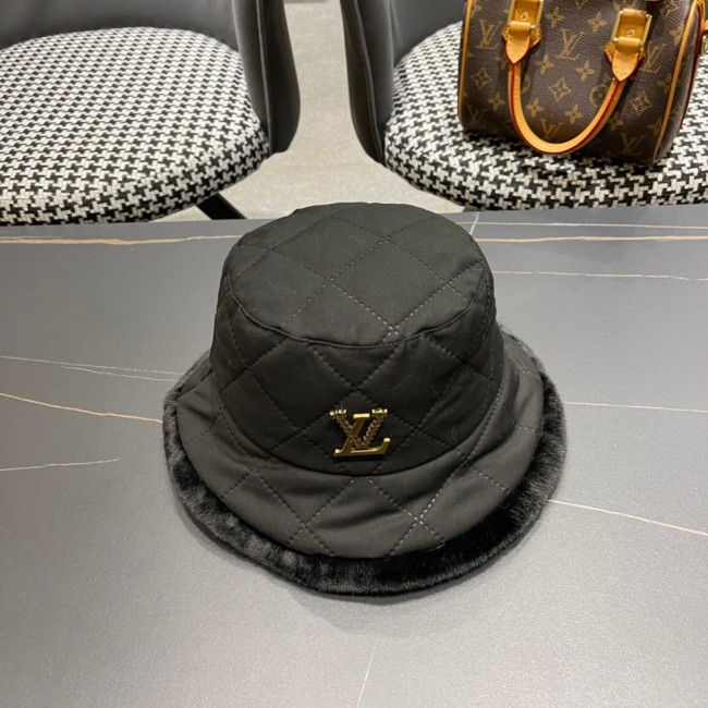 Louis Vuitton Womens Cap Bucket Hat Luxury Brand with Original Box