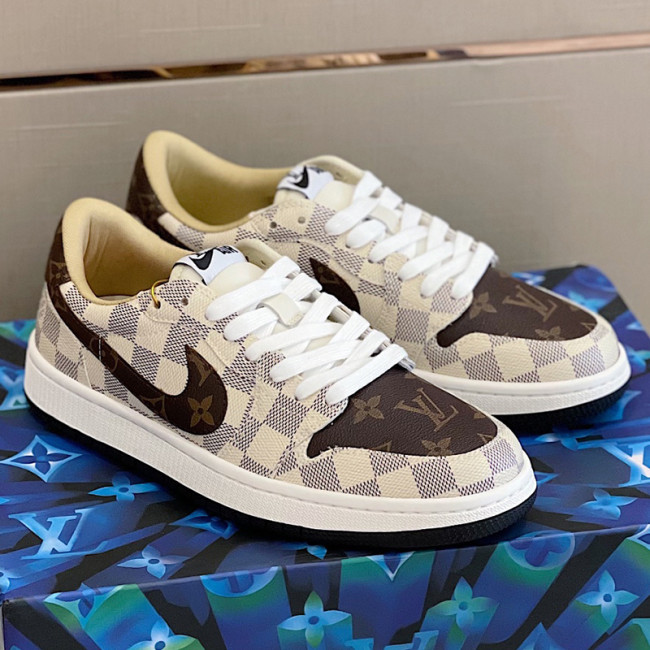 Louis Vuitton NIKE Men Shoes Fashion Sneakers Design Luxury Brand LVXNIKE Air Jordan Sneakers with Original Box Whatapp