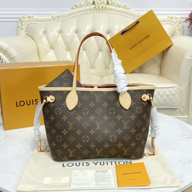 Louis Vuitton Womens Bags Handbags Luxury Brand Fashion Type NEVERFULL PM Monogram coated canvas M41245 Whatapp