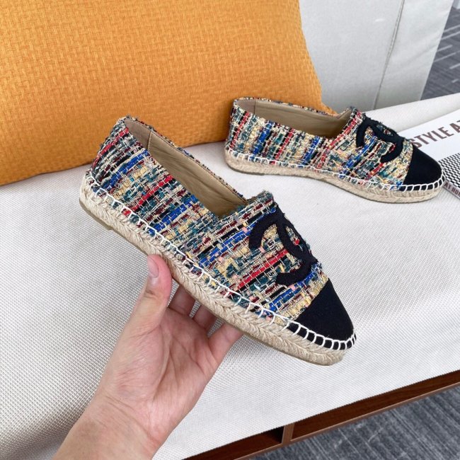 Chanel Women Shoes Fashion Espadrille Luxury Brand Casual Shoes for Women ESPADRILLE with Original Box Espadrilles Whatapp